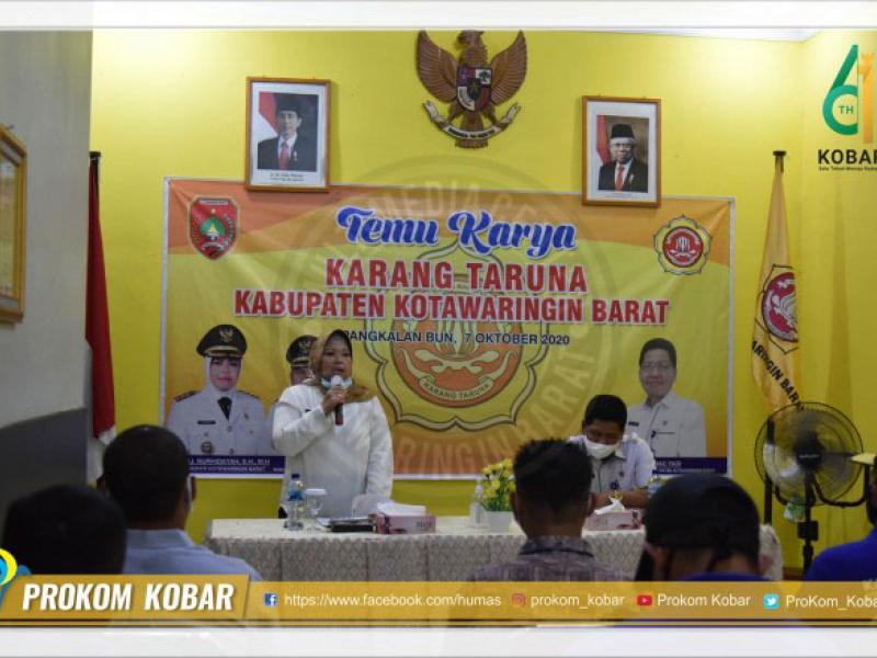 Bupati Kobar Membuka Temu Karya Karang Taruna Tingkat Kabupaten